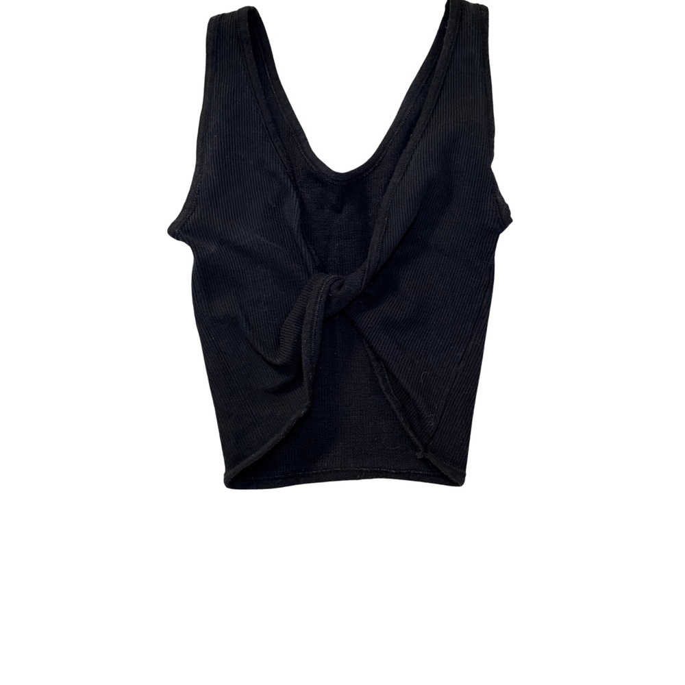 Out From Under Black Twist Front Tank Top - Picture 3 of 5